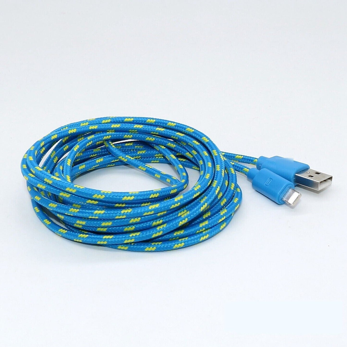 Charging Data Cable 5 Pack 3/6/10ft Charger Nylon Braided For Apple