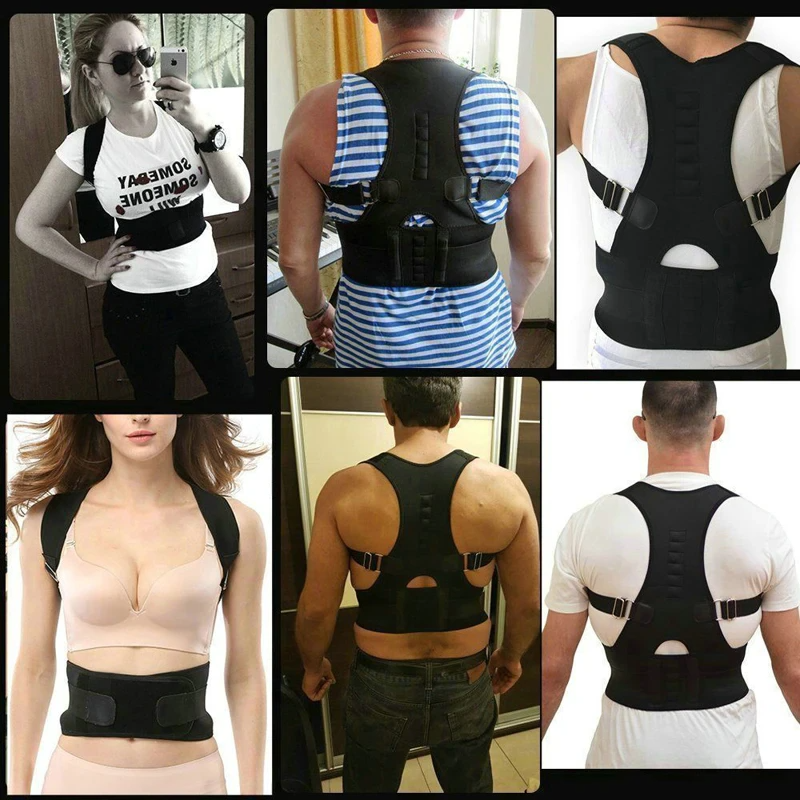 Adjustable Posture Corrector & Lower Back Support Belt with Shoulder Brace